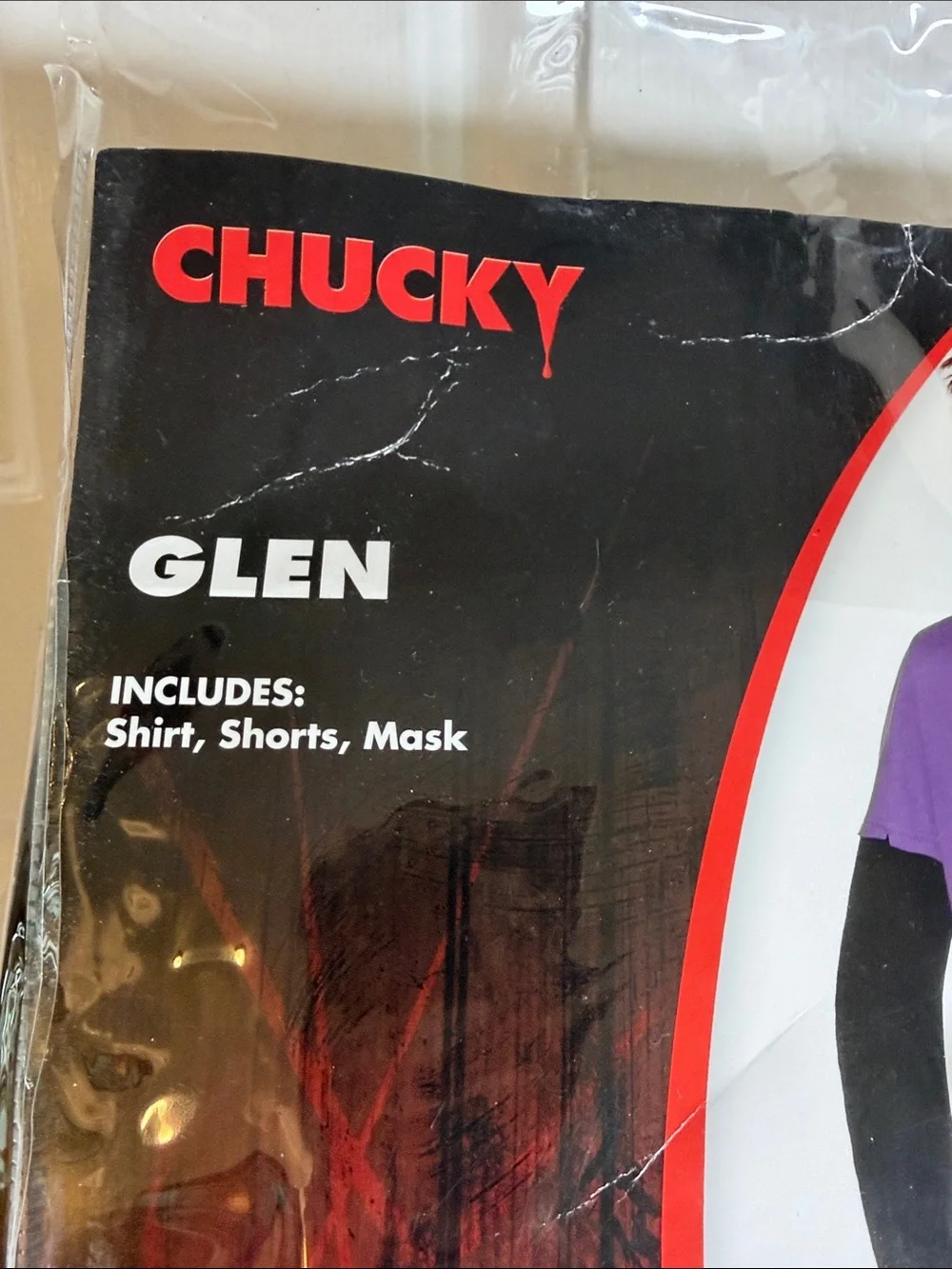 New Spirit Halloween Kids Chucky Glen Costume Size Large 12-14 - Picture 5 of 9